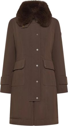 Peuterey Donsjassen - Dames - Dons jassen - Bruin - M - Leer - Jassen