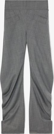 Ganni Mixed Pants in Grey Wool Melange - Size 32