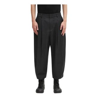Ader Error Pantalones Plisados - Trousers - Hombre - Negro - M