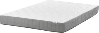 Beliani Beliani - eu Double Size Pocket Sprung Mattress with Handles Latex Filling 4ft6 Medium Firm Removable Cover 7-Zone Springy