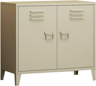 Dmora Dmora - Aparador Conco, Buf&eacute; De Sal&oacute;n, Aparador De Sal&oacute;n, Despensa De Cocina, 80x40 H73 Cm, Crema