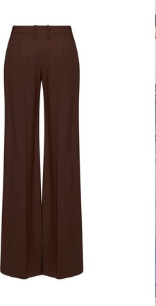 Ermanno Scervino Womens Trousers Bootcut Interlock Brown Viscose