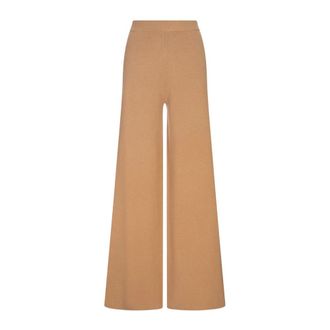 Max Mara Wide Trousers, female, Brown, M, Wide Trousers