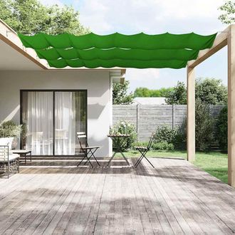 vidaXL Toldo Vertical Verde Claro 100x1200 Cm Tela Oxford Vidaxl