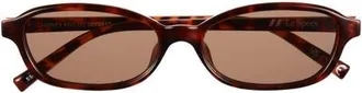 Le Specs Honey Pot 55mm Oval Sunglasses in Tortoise at Nordstrom