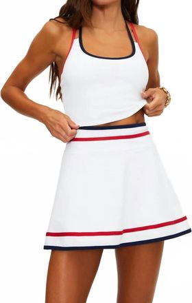 Beach Riot Oslo Top In Heritage White Matte