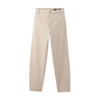 Jacquemus Loose-fit Jeans, male, Beige, Size: W30 Wide Jeans