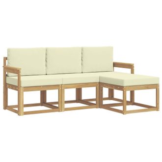 vidaXL Conjunto De Sof&aacute;s De Exterior 4 Pcs Vidaxl