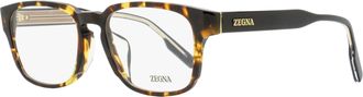 Ermenegildo Zegna Mens Alternative Fit Eyeglasses EZ5262-F 054 Havana 54mm