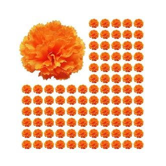 OEM Cabezas De Flores De Cal&eacute;ndula Sueltas, 800 Piezas De Cabezas De Flores Artificiales Para Guirnaldas, Flores De Cal&eacute;ndula De Seda Artificial, Color Na