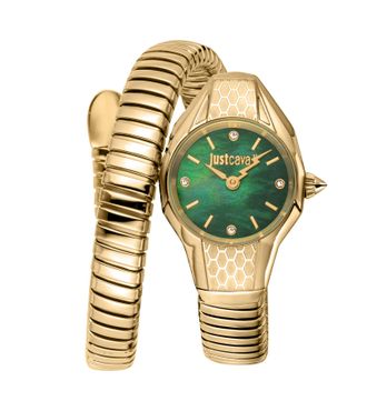 Just Cavalli Womens Snake 316L Stainless Steel Watch - Gold - One Size