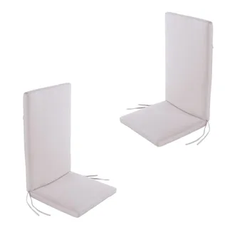 ED&Egrave;N JARD&Iacute; Pack de 2 cojines para sill&oacute;n de jard&iacute;n reclinable olefin crudo