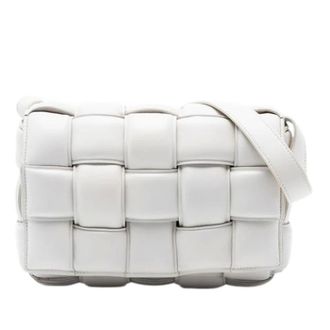 Bottega Veneta Pre-owned Shoulder Bags, female, White, Size: ONE SIZE Pre-owned Padded Cassette