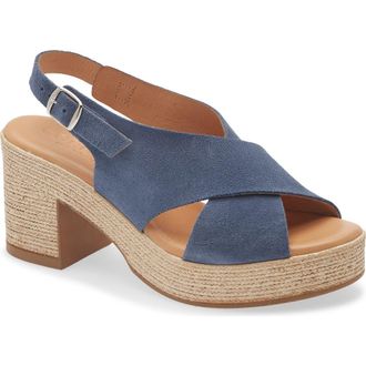 Cordani Marianne Slingback Platform Sandal in Iris Suede at Nordstrom, Size 7.5Us