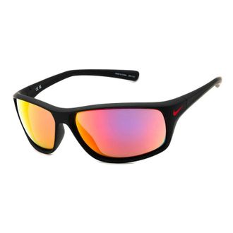Nike Sunglasses Rectangle Full Rim, Matte Black Frame And Grey With Infrare Lens Nikeadrenalinefq4602006