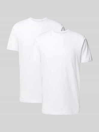 Olymp Level 5 T-Shirt mit geripptem Rundhalsausschnitt im 2er-Pack in Weiss, Gr&ouml;&szlig;e XXL