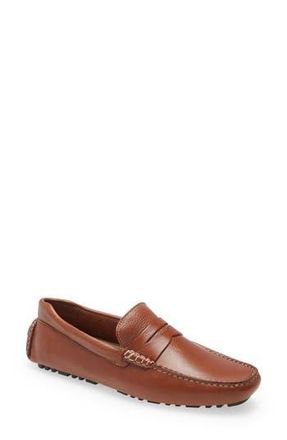 Nordstrom Driving Penny Loafer in Tan Leather at Nordstrom Rack, Size 10.5