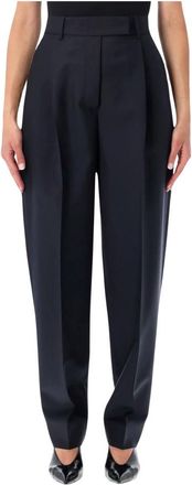 R&oacute;he Broeken, Dames, Blauw, S, Wol, Daria Pleated Pant