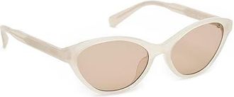 Quay Talk Nice Fashion Sunglasses Bone/Brown, Plastic/Polycarbonate