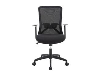 VENTE-UNIQUE.COM Silla de escritorio tela negro