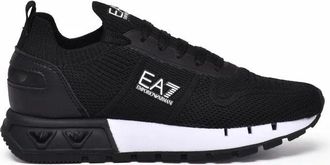 Emporio Armani Polyester Sneakers - Black/White