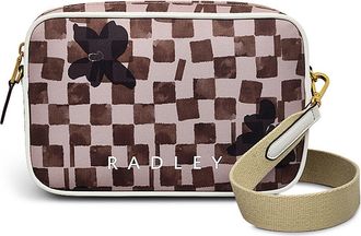 Radley London Southwell Gardens Check Small Crossbody Bag in Stone at Nordstrom Rack
