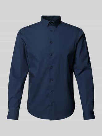 Casual Friday Casual Friday Slim Fit Freizeithemd mit Kentkragen Modell Palle in Marine, Größe XXL
