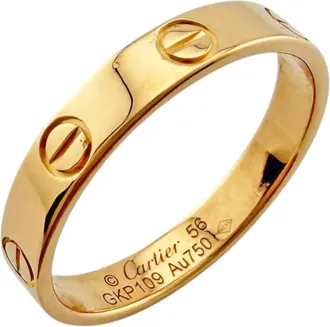 Cartier Love Pink Gold (18K) Band Ring (Pre-Owned)