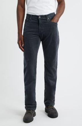 AG - Adriano Goldschmied Prot&eacute;g&eacute; Corduroy Straight Leg Pants in Grey Steel at Nordstrom Rack, Size 30 X 34