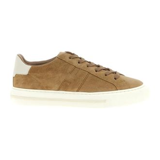 Hogan Sneakers, male, Beige, 8 UK, H691 Suede Trainers
