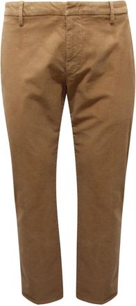 Dondup Spiritissimo Velvet Broeken - Heren - Vrijetijds broeken - Beige - W36 - Katoen - Broeken