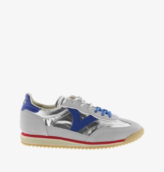 Victoria Womens Saturno Metal Sneakers In Plata