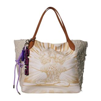 Custo Barcelona Celestia Plus Tote Bag - Dames - Tassen - Beige - Maat: ONE Size Leer