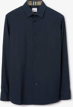 Burberry Slim Fit Stretch Cotton Shirt, Size Medium