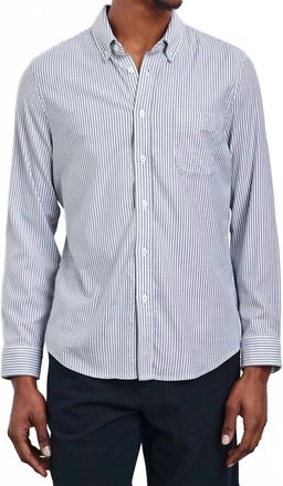 Rails Vance Button-Down Shirt In Blue White Stripe