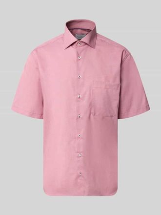Eterna Relaxed Fit Business Hemd aus Lyocell-Mix in Rot, Gr&ouml;&szlig;e 40