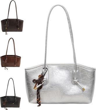 Generic PU Leather Shoulder Bag for Women, All-Matching Casual Vintage Armpit Bags, Fall Winter Trendy Small Purse Handbags