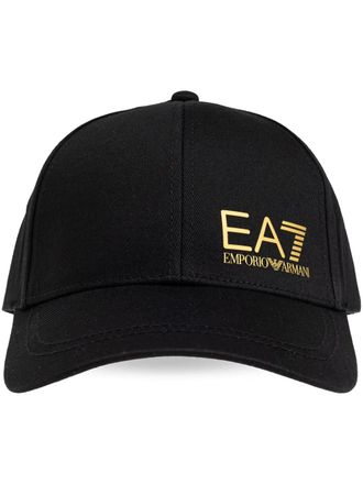 Emporio Armani logo-print baseball cap - unisex - Cotton - M - Black