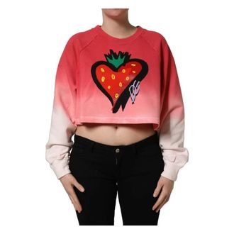 Dolce & Gabbana Strawberry Print Sweatshirt - female - Dolce & Gabbana - Sweatshirts - Multicolor - M - Sweatshirts & Hoodies