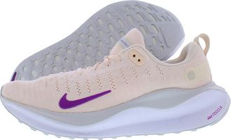 Nike React Infinity Run Flyknit 4 Womens Trainers DR2670 (Guava Ice/Vivid Purple 800) UK 4.5 (EU 38)