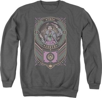 Gildan Batman Joker Checkered Sign Adult Crewneck Sweatshirt