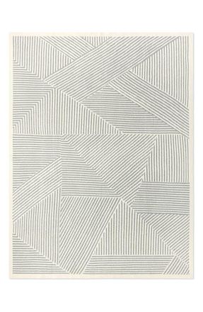 Barefoot Dreams Linea Mixed Stripe CozyChic Throw Blanket in Cream-Moonwater at Nordstrom