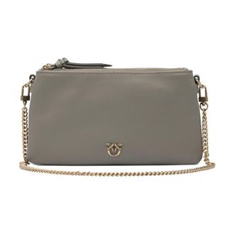 Pinko Pinko, Dames, Tassen, Bruin, Maat: ONE Size Katoen