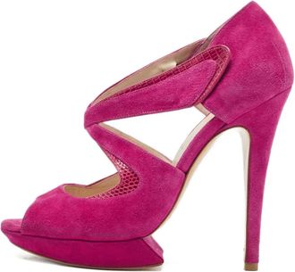 Nicholas Kirkwood Sandali in pelle scamosciata 120mm - Rosa