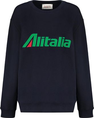 Alberta Ferretti Cotton Crew-neck Sweatshirt