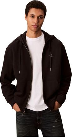 Calvin Klein Sweater met rits - Heren - Vesten met rits - Zwart - S - Hoodies & sweatvesten