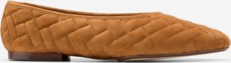 Cole Haan Womens Jasleen Quilted Ballet Flats - Brown Size 10.5