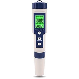 OEM Testeur Eau - Ph Tds Ec Salinit&eacute; Temp&eacute;rature - Jardin Aquarium Laboratoire - Portable Poche - 1 Unidad