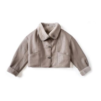 Just things we like CHO Reversible Shearling Jacket - Dames - Jassen - Beige - M - Wol - Jassen