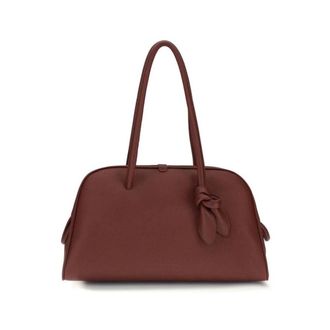 Jacquemus Le Chiquito Long Leren Schoudertas - Dames - Tassen - Rood - Maat: ONE Size Leer
